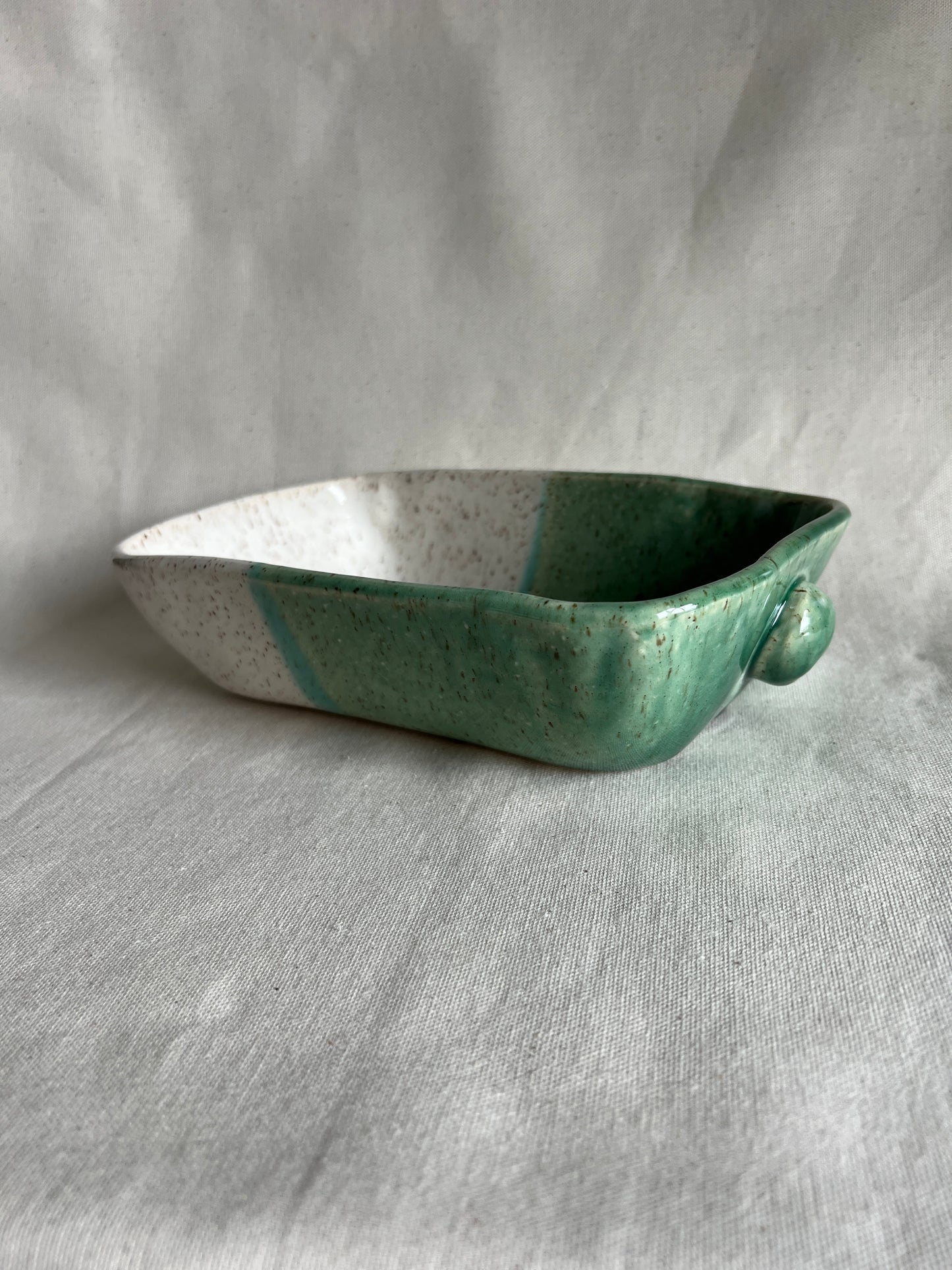Green & White Bread Pan