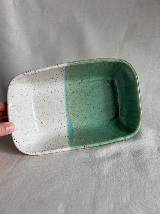 Green & White Bread Pan