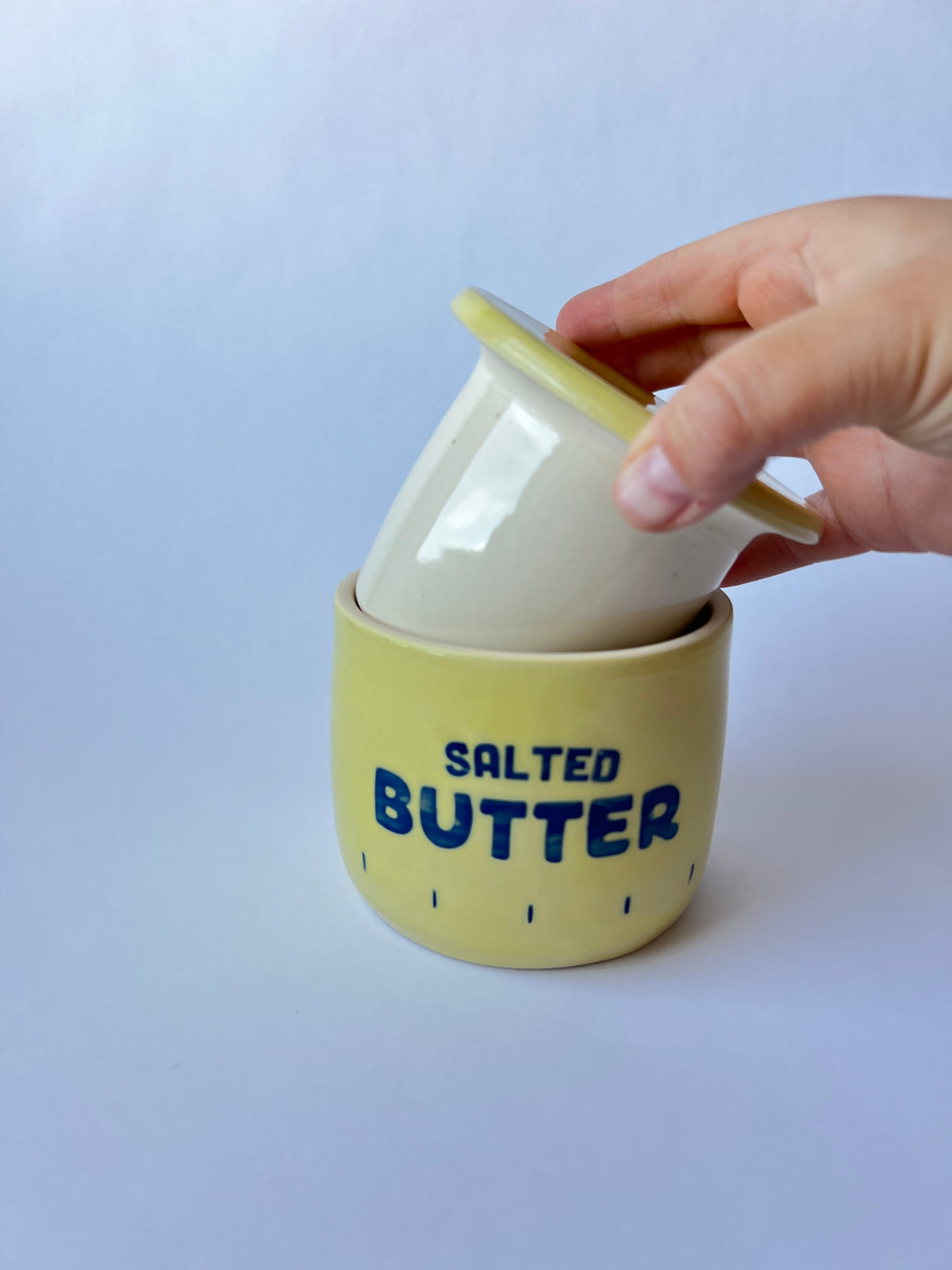 Salted Butter - Butter Keeper in light yellow