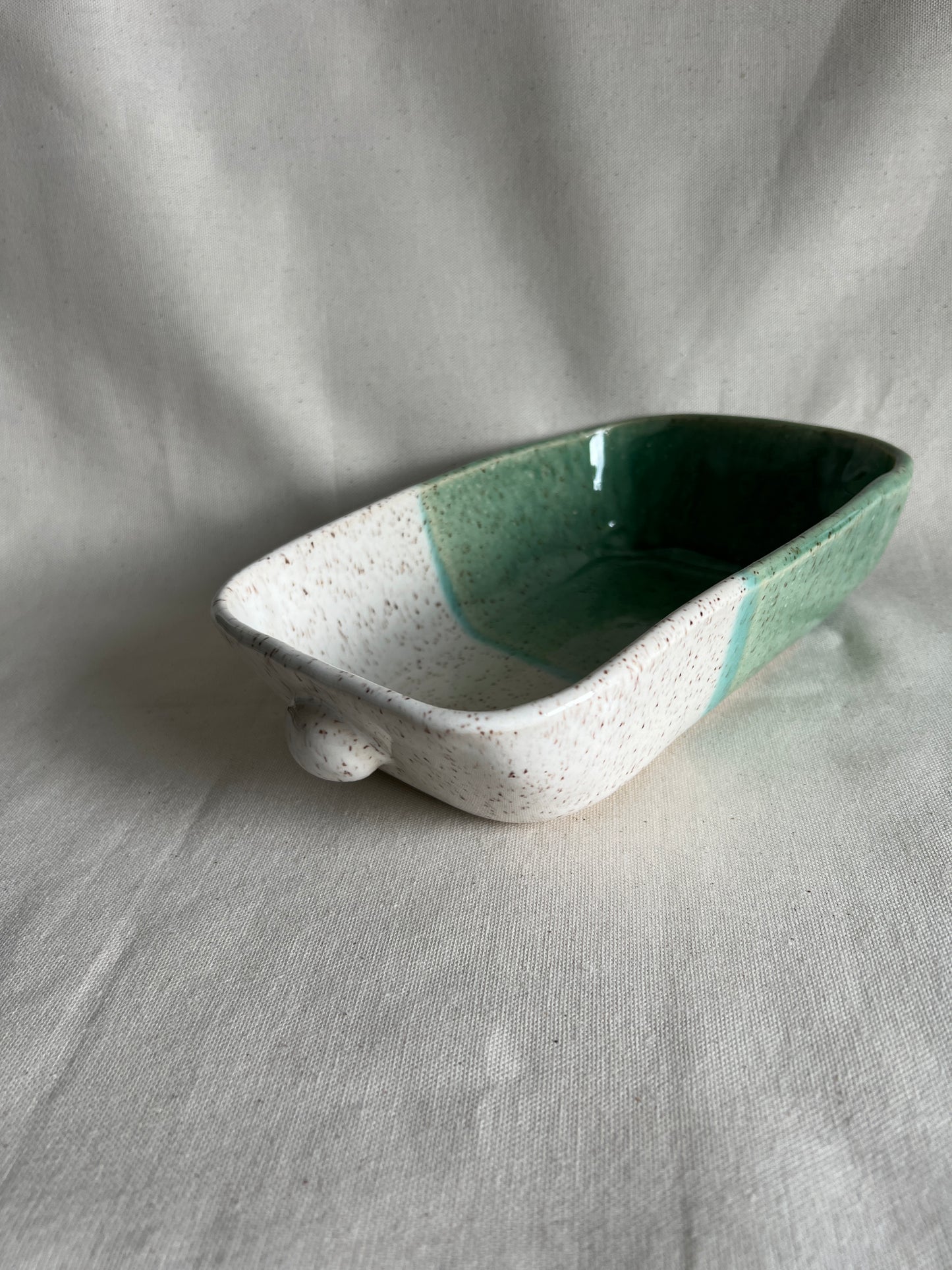 Green & White Bread Pan