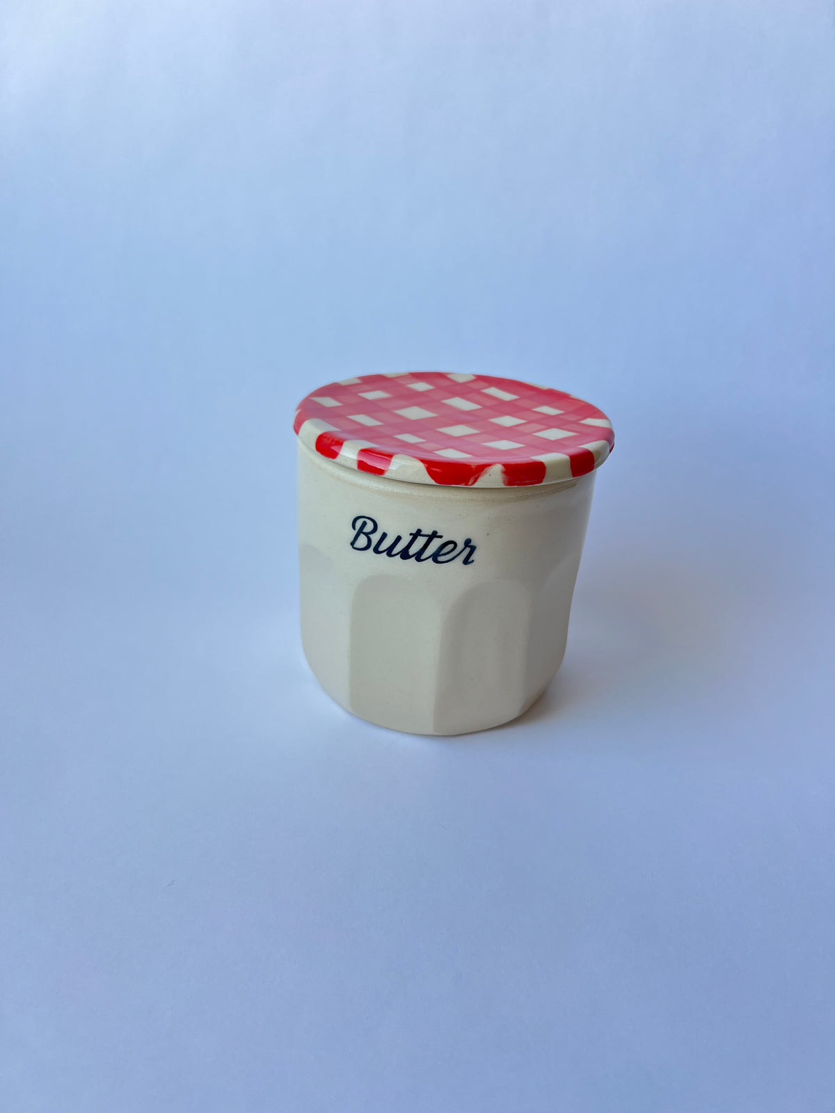 Jam Jar Butter Keeper - Red