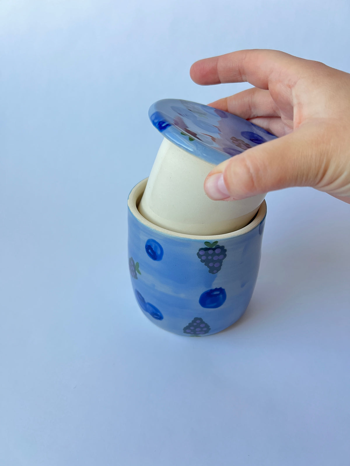 Blue & Black Berry Butter Keeper