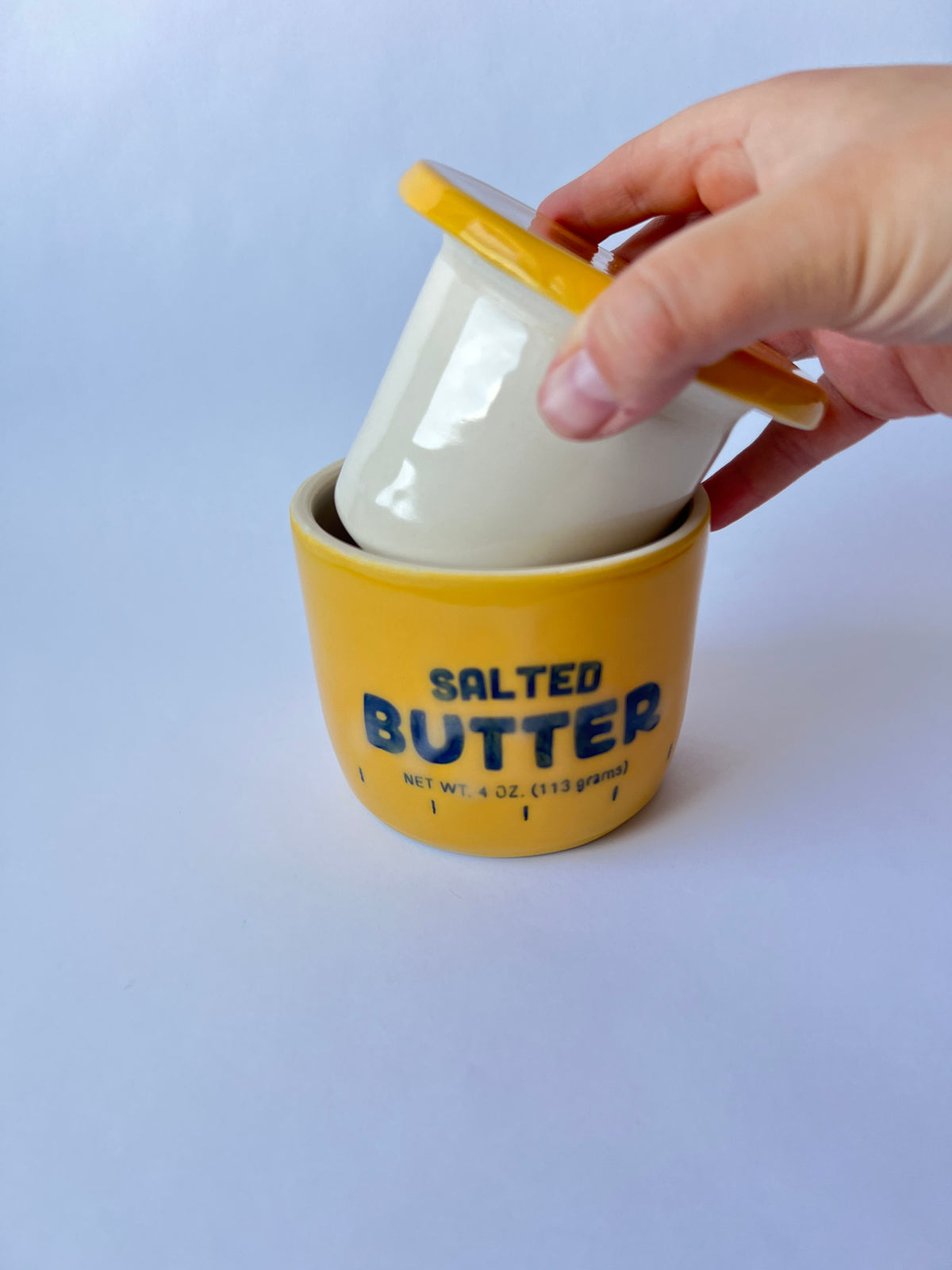 Salted Butter - Butter Keeper in dark yellow